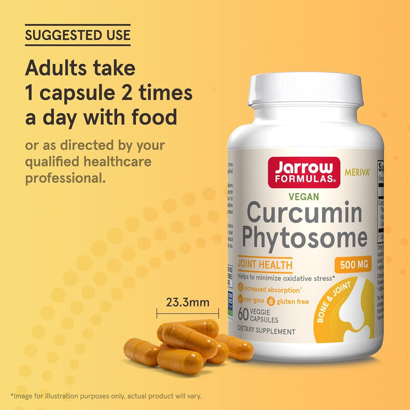 Jarrow Formulas Curcumin Phytosome 500 mg 60 Veggie Caps - DailyVita