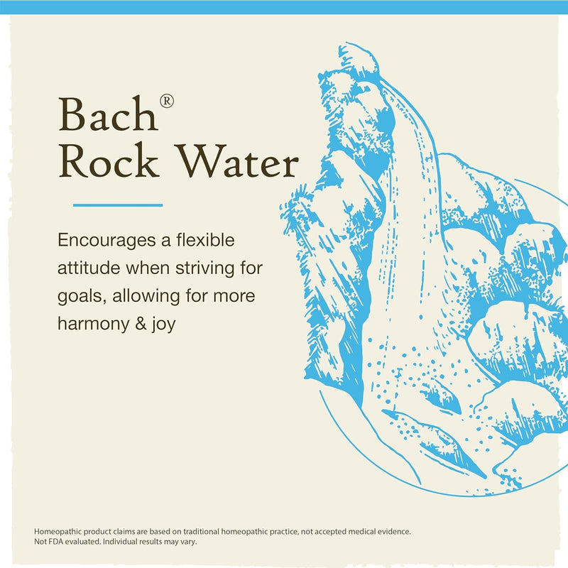 Bach Original Flower Remedies Rock Water, Flexible Mind 0.7 fl. oz. (20mL) - DailyVita