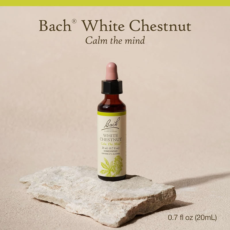 Bach Original Flower Remedies White Chestnut, Calm The Mind 0.7 fl. oz. (20mL) - DailyVita