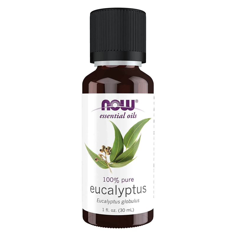 CLEARANCE! NOW Foods Eucalyptus Globulus Oil 1 fl oz, Stain or Minor Damage - DailyVita