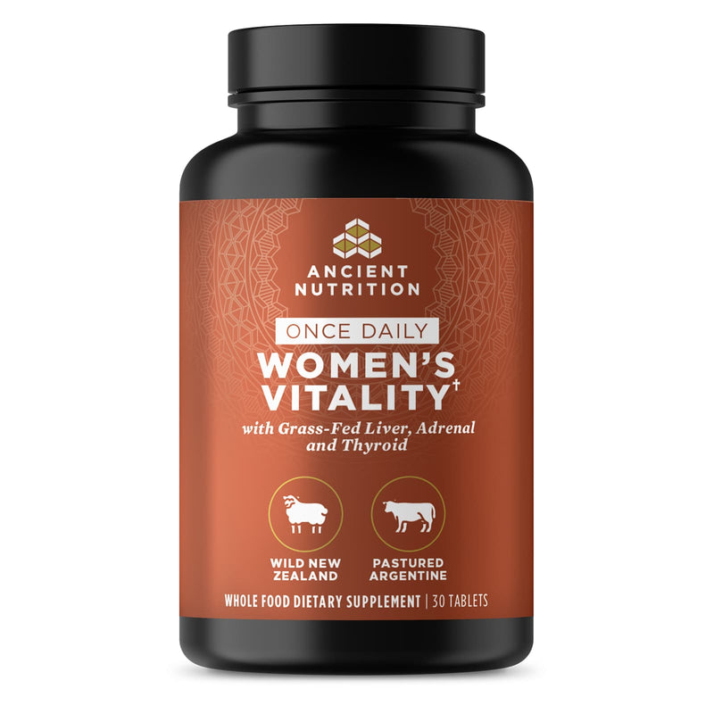 Ancient Nutrition, Ancient Glandulars, Tablet, Once Daily Womens Vitality, 30ct - DailyVita