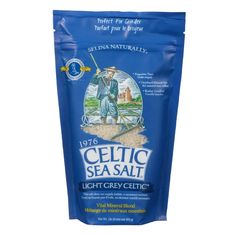 Celtic Sea Salt Light Grey 1 lb resealable Bags - DailyVita