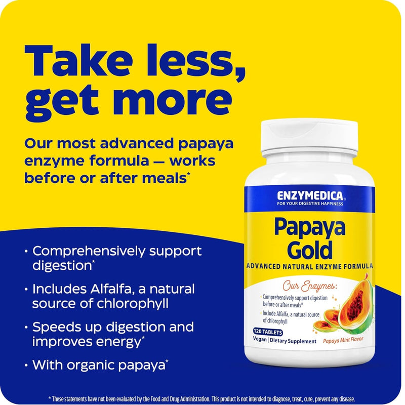 Enzymedica Papaya Gold 120 Tablets - DailyVita