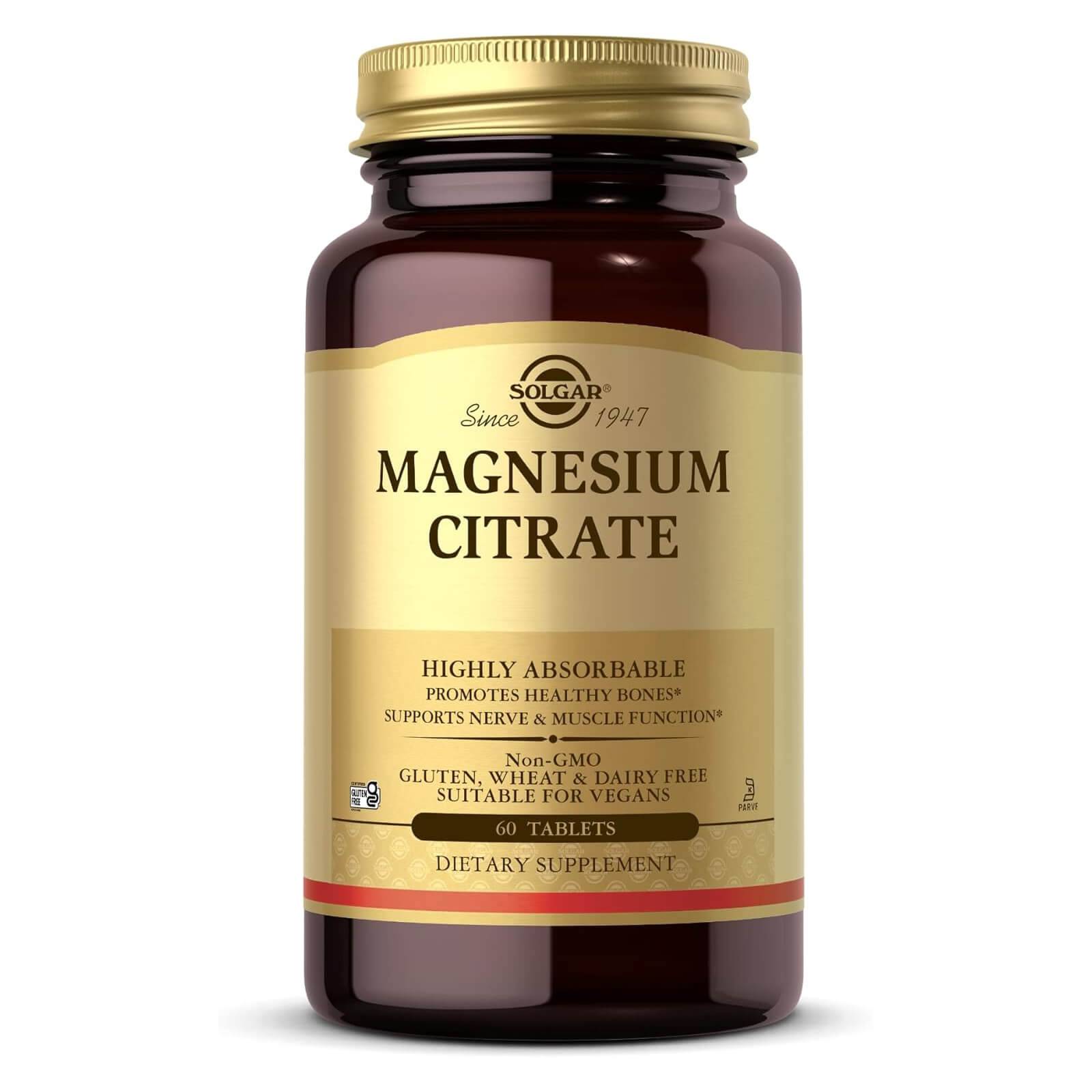 Magnesium citrate Solgar Citrato De Magnesio 60 Units