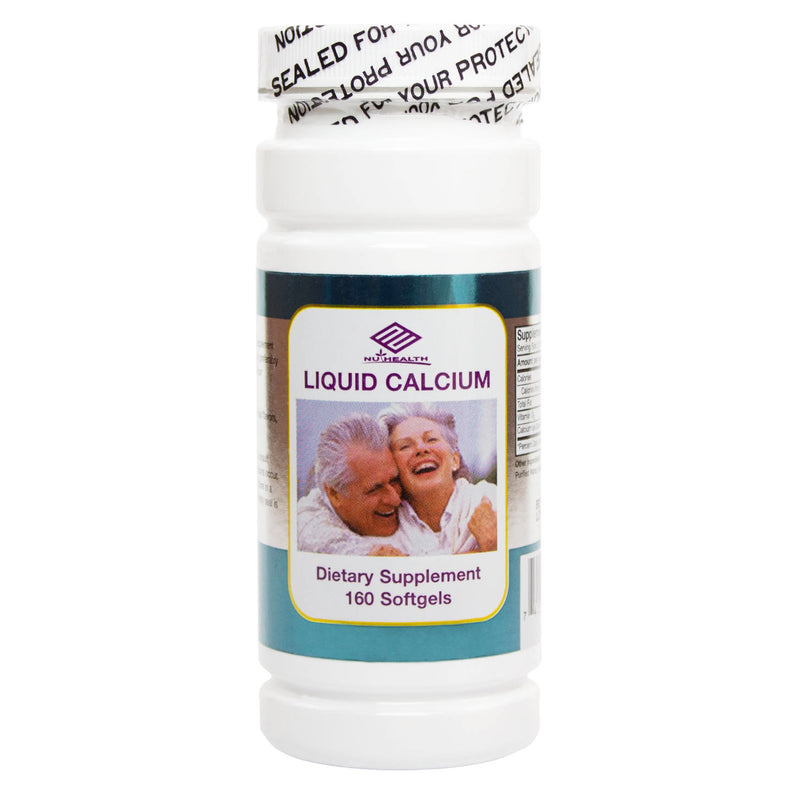 NuHealth Liquid Calcium 300 mg 160 Softgels - DailyVita