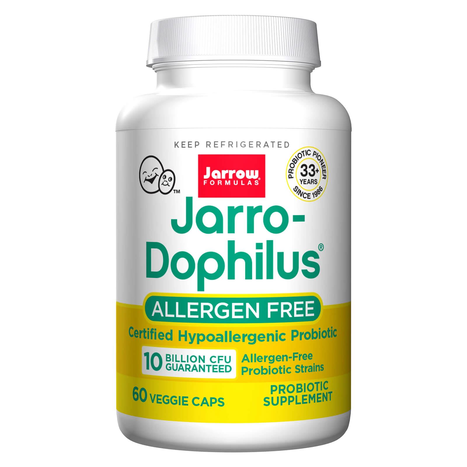 Jarrow Formulas Jarro Dophilus Allergen Free Supports Intestinal