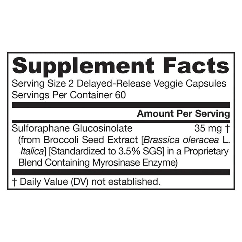 Jarrow Formulas BroccoMax 30 mg 120 Delayed Release Veggie Caps - DailyVita