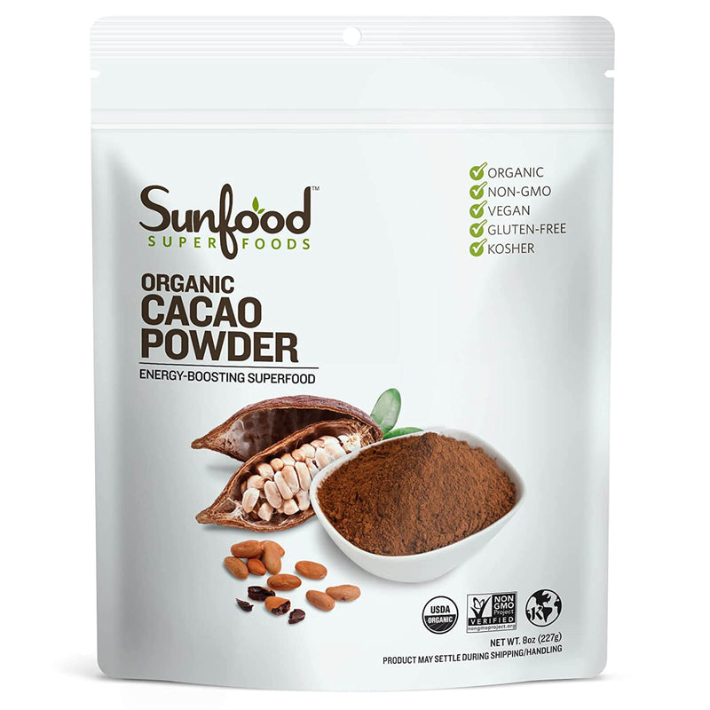 Sunfood Cacao Powder 8 oz - DailyVita