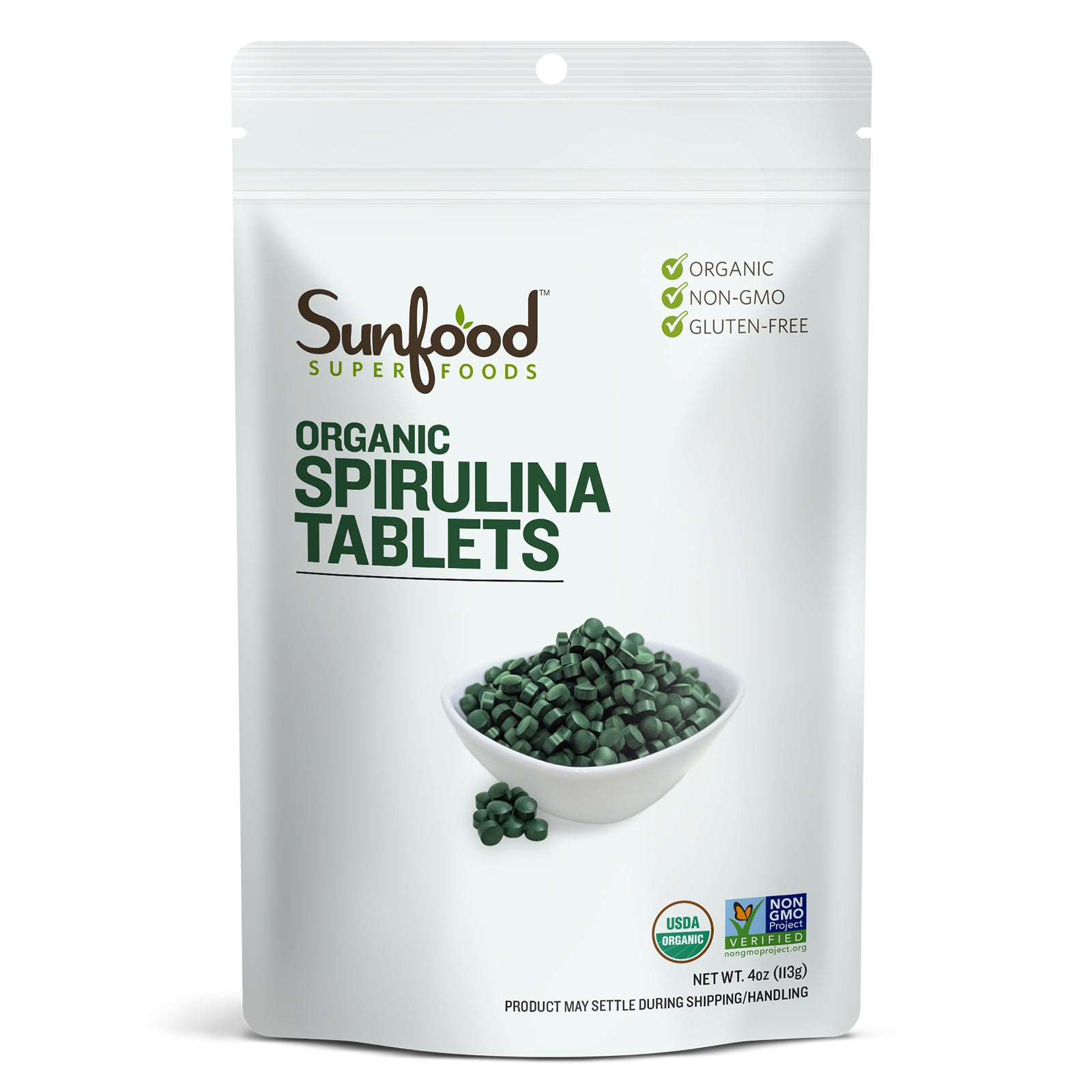 sunfood – Espirulina y Chlorella comprimidos, 4 onza