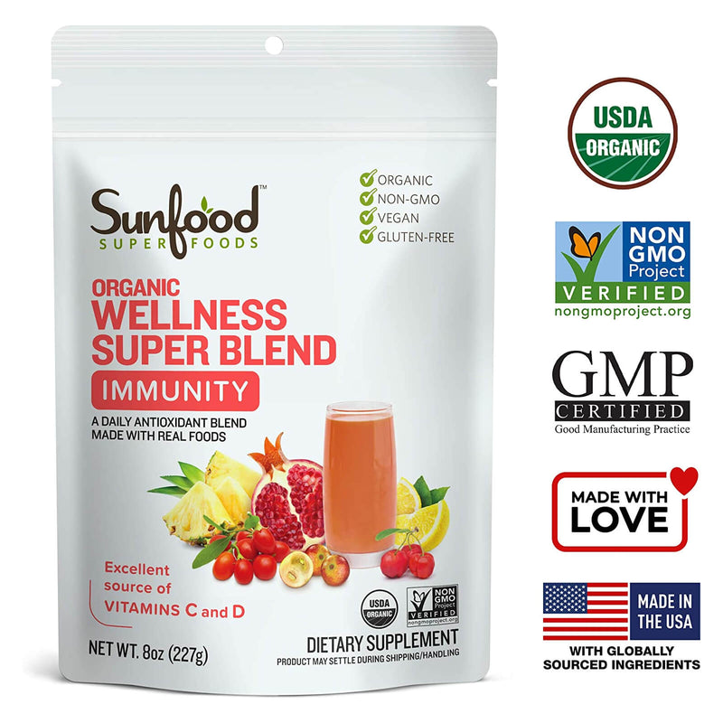 Sunfood Wellness Super Blend Immunity 8 oz - DailyVita