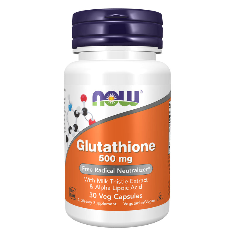 NOW Foods Glutathione 500 mg 30 Veg Capsules - DailyVita