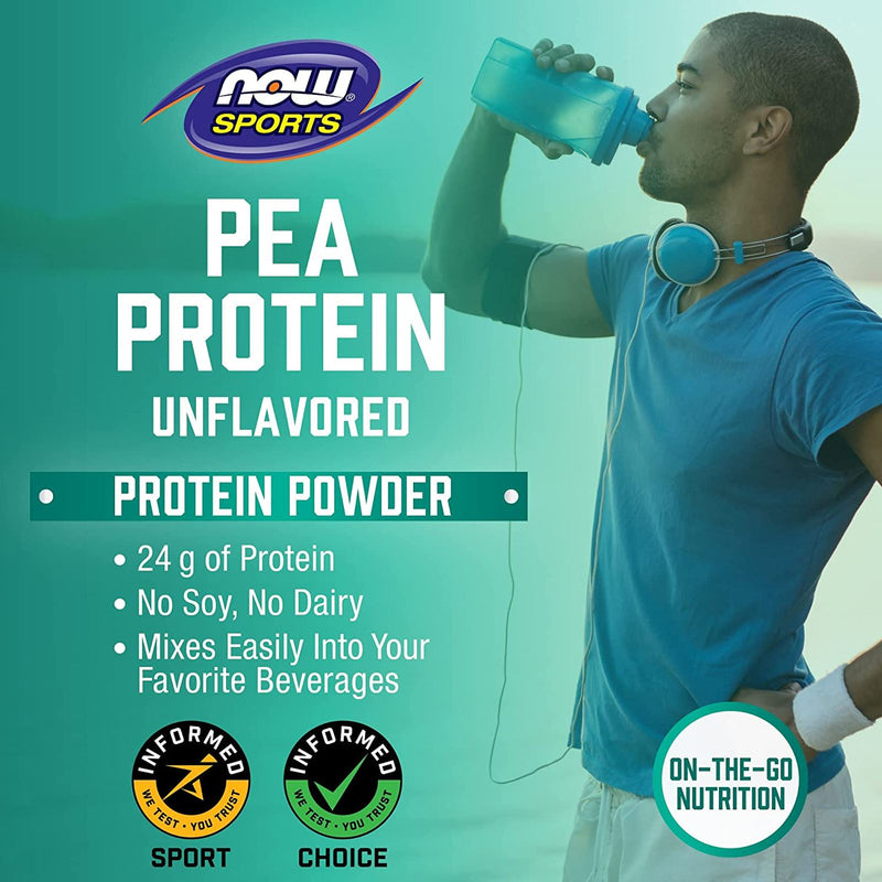 NOW Foods Pea Protein Pure Unflavored Powder 7 lbs. - DailyVita