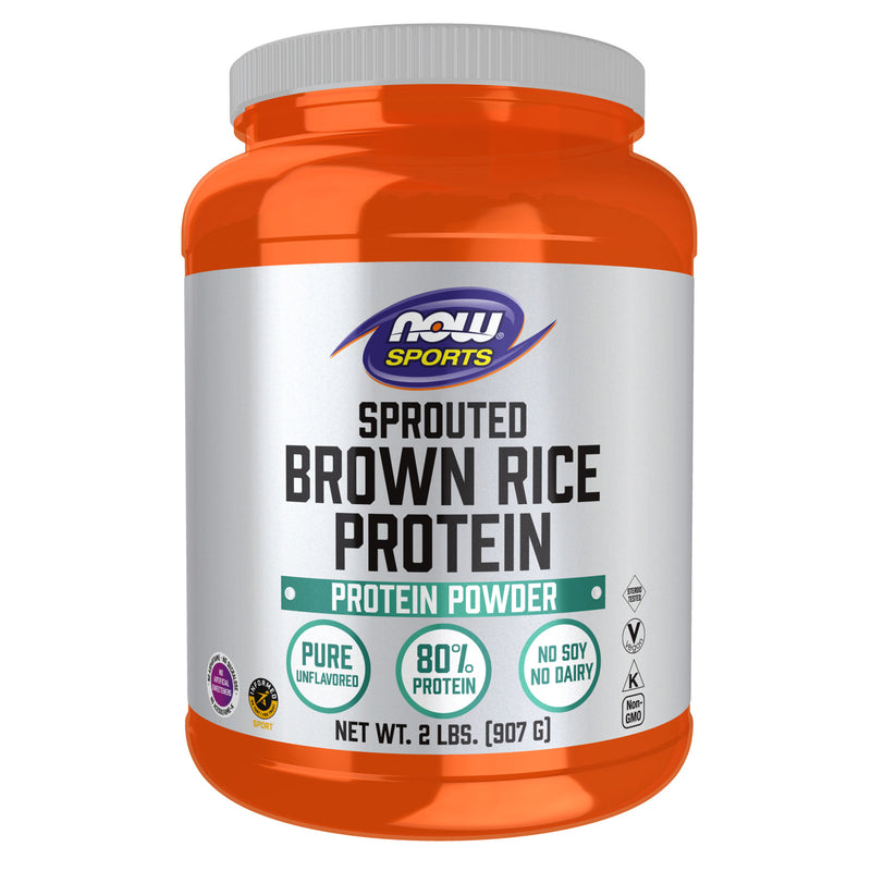 NOW Foods Sprouted Brown Rice Protein 2 lbs. - DailyVita