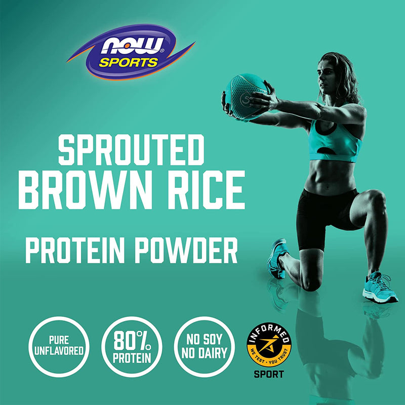 NOW Foods Sprouted Brown Rice Protein 2 lbs. - DailyVita