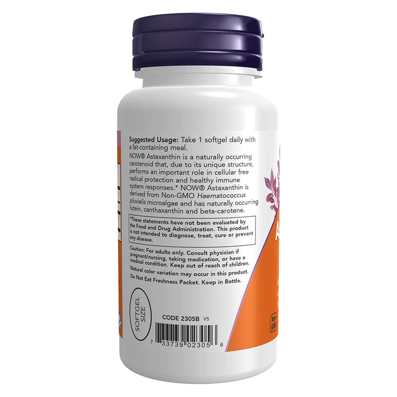 NOW Foods Astaxanthin 4 mg 90 Softgels - DailyVita