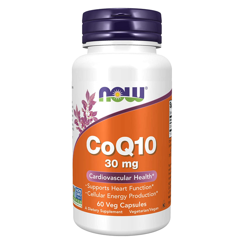 NOW Foods CoQ10 30 mg 60 Veg Capsules - DailyVita