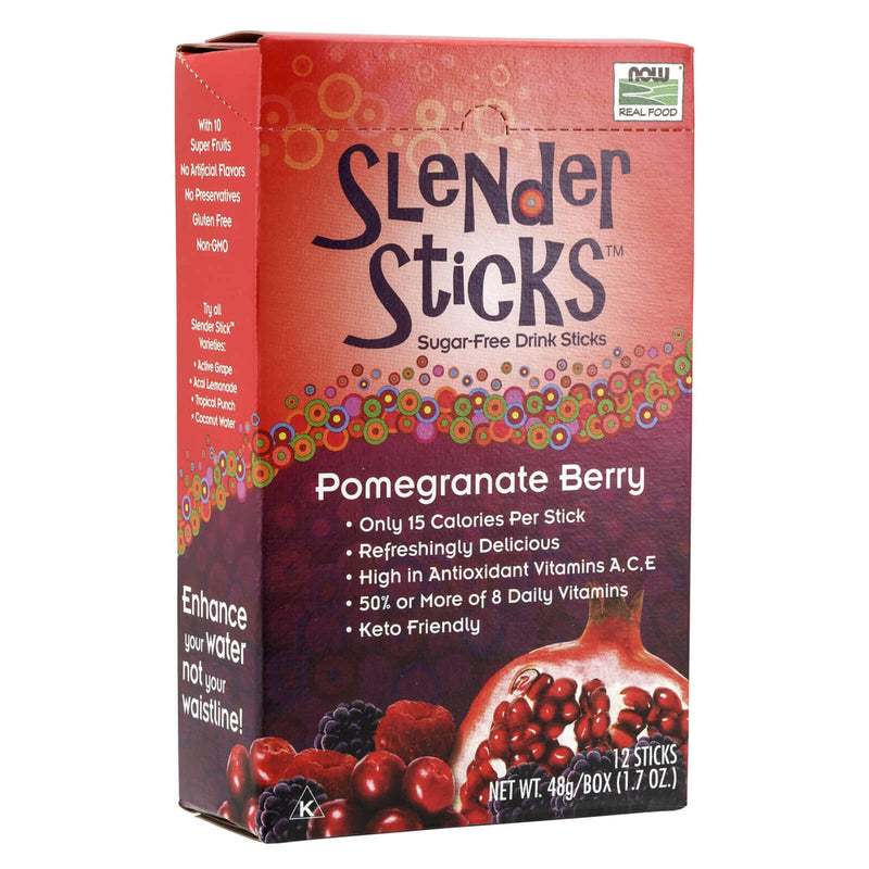 NOW Foods Pomegranate Berry Slender Sticks 12/Box - DailyVita