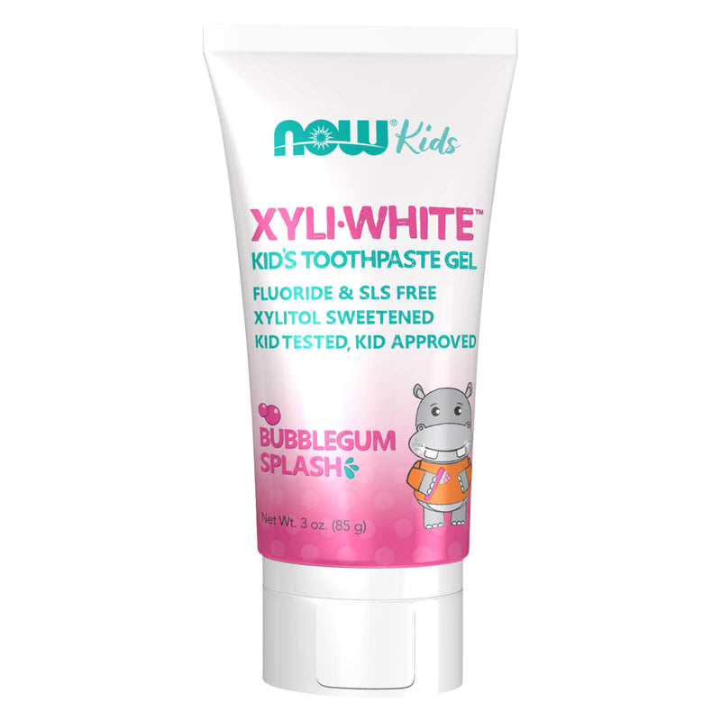 NOW Foods Xyliwhite Bubblegum Splash Toothpaste Gel for Kids 3 oz - DailyVita