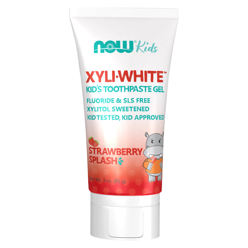 NOW Foods Xyliwhite Strawberry Splash Toothpaste Gel for Kids 3 oz - DailyVita