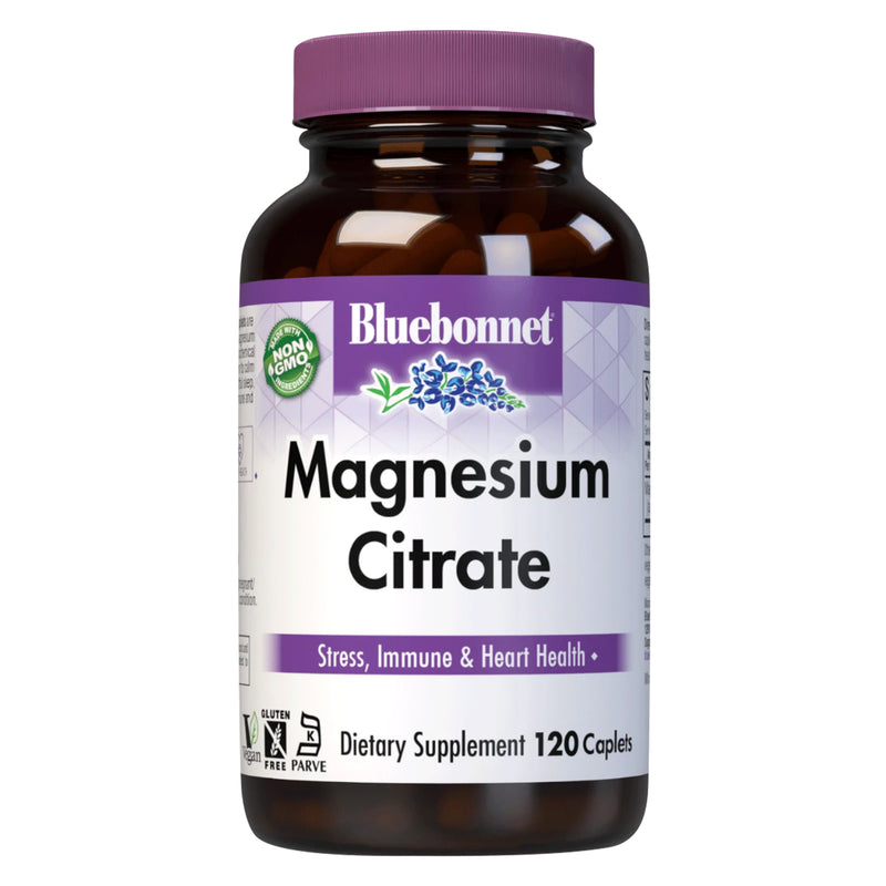 Bluebonnet Magnesium Citrate 120 Caplets - DailyVita
