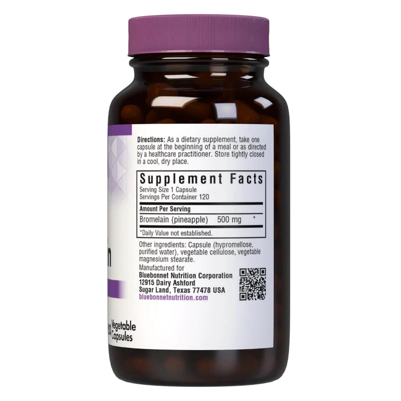 Bluebonnet Super Bromelain 500 mg 120 Veg Capsules - DailyVita