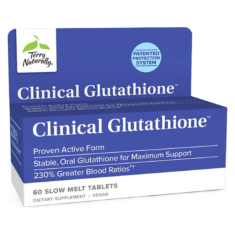Terry Naturally Clinical Glutathione 60 Slow-Melt Tabs - DailyVita