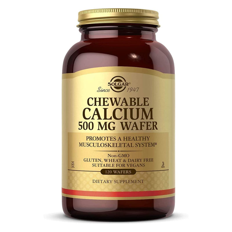 Solgar Calcium 500 mg 120 Chewable Wafers - DailyVita