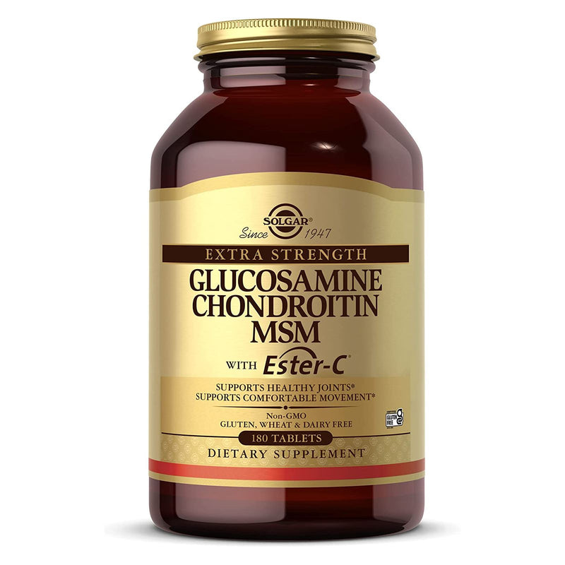 Solgar Extra Strength Glucosamine Chondroitin MSM with Ester-C 180 Tablets - DailyVita