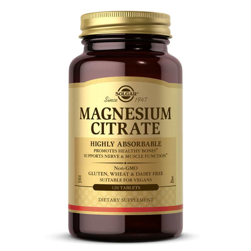 Solgar Magnesium Citrate 120 Tablets - DailyVita