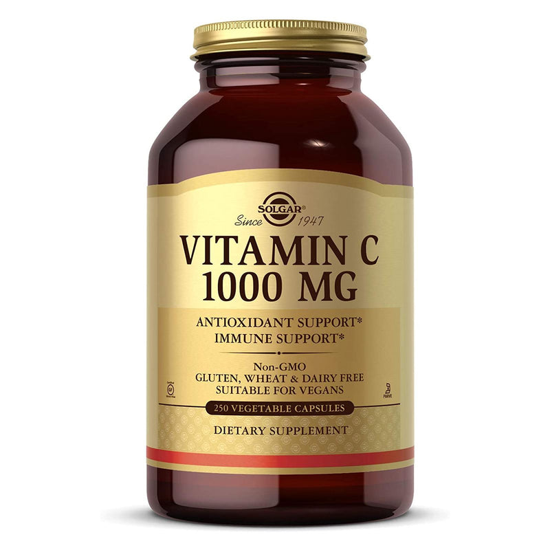 Solgar Vitamin C 1000 mg 250 Vegetable Capsules - DailyVita
