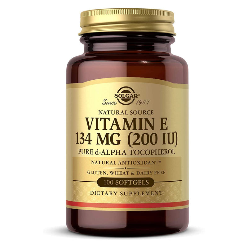 Solgar Vitamin E 134 mg (200 IU) Alpha 100 Softgels - DailyVita