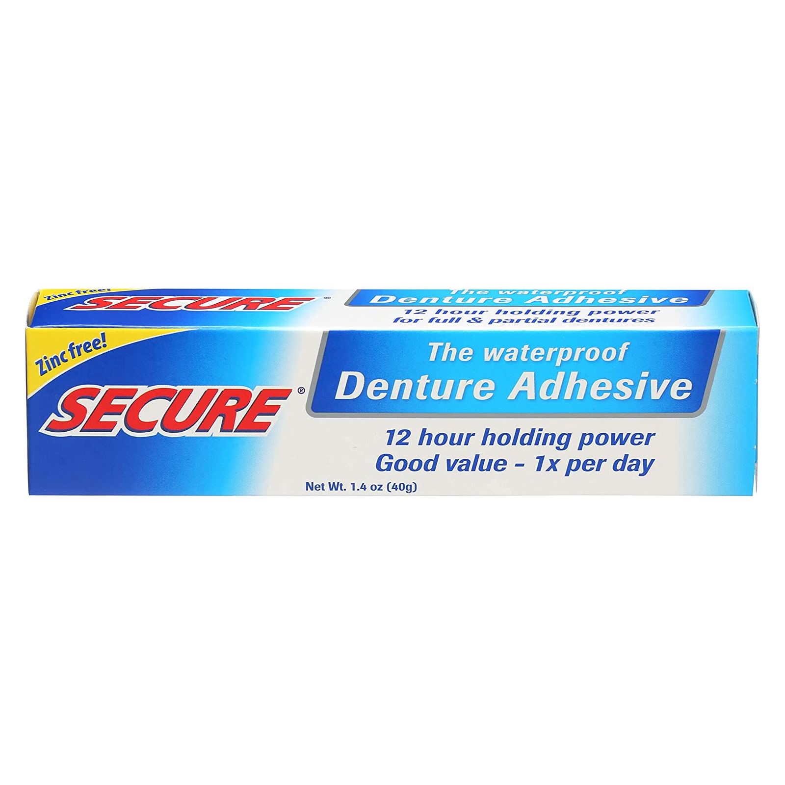 Secure 假牙粘合剂 - 1.4 oz