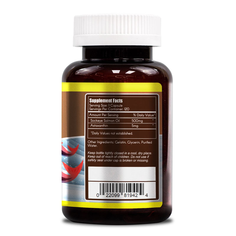 Woohoo Natural Astaxanthin 500 mg 120 Capsules - DailyVita