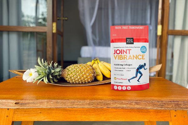 Joint Health Made Delicious: Vibrant Health Joint Vibrance Powder in Orange Pineapple Flavor