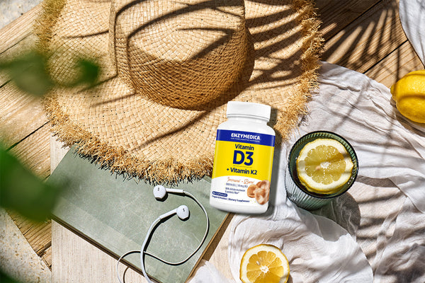 Enzymedica Vitamin D3 + K2: The Dynamic Duo for Bone and Heart Health