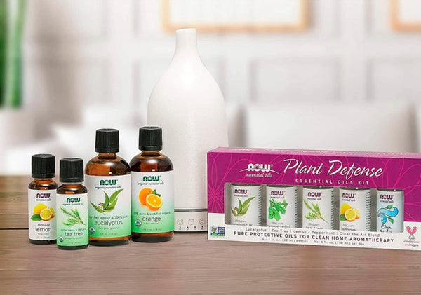 Image of NOW Foods Essential Oils and diffuser