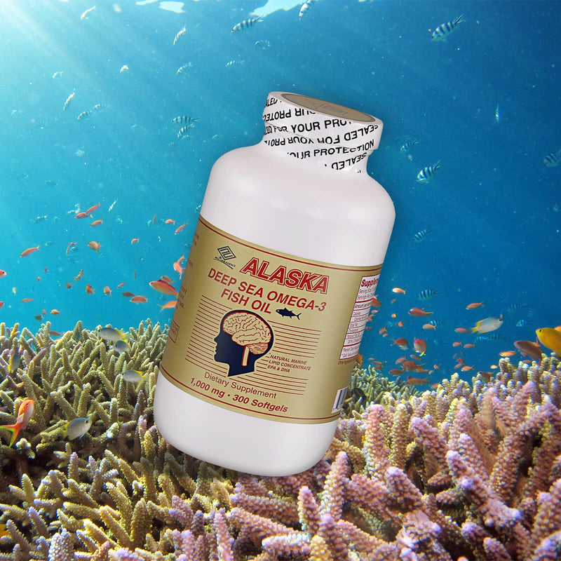 NCB Alaska Deep Sea Fish Oil Omega-3 1000 mg - 300 Cápsulas Blandas