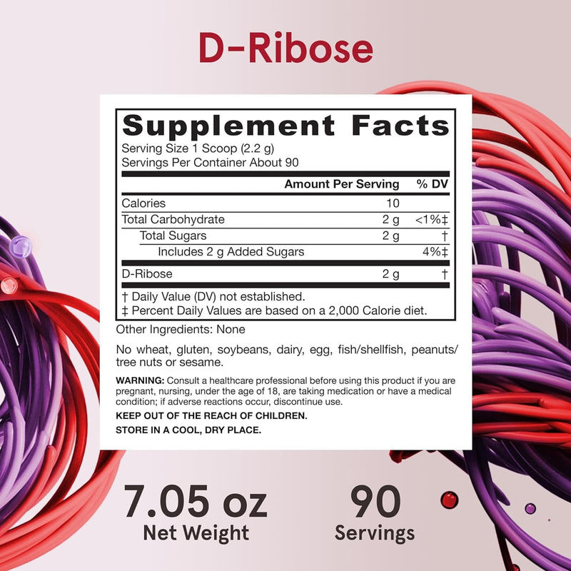Jarrow Formulas D-Ribose Powder 7.05 oz - DailyVita