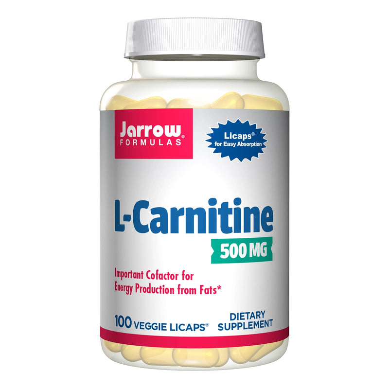 Fórmulas Jarrow, L-Carnitina 500, 500 Mg, 100 Veggie Licaps