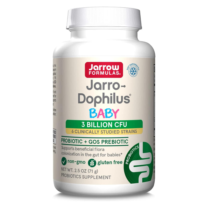 CLEARANCE! Jarrow Formulas Baby's Jarro-Dophilus + GOS Powder 3 Billion Organisms Per Gram 2.5 oz, BEST BY 12/2024