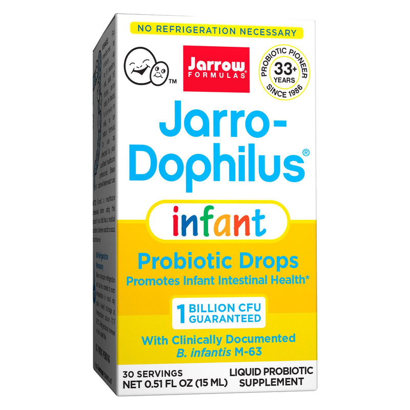 CLEARANCE! Jarrow Formulas Jarro-Dophilus Infant Probiotics Drops 1 Billion 0.51 fl oz, BEST BY 10/2024