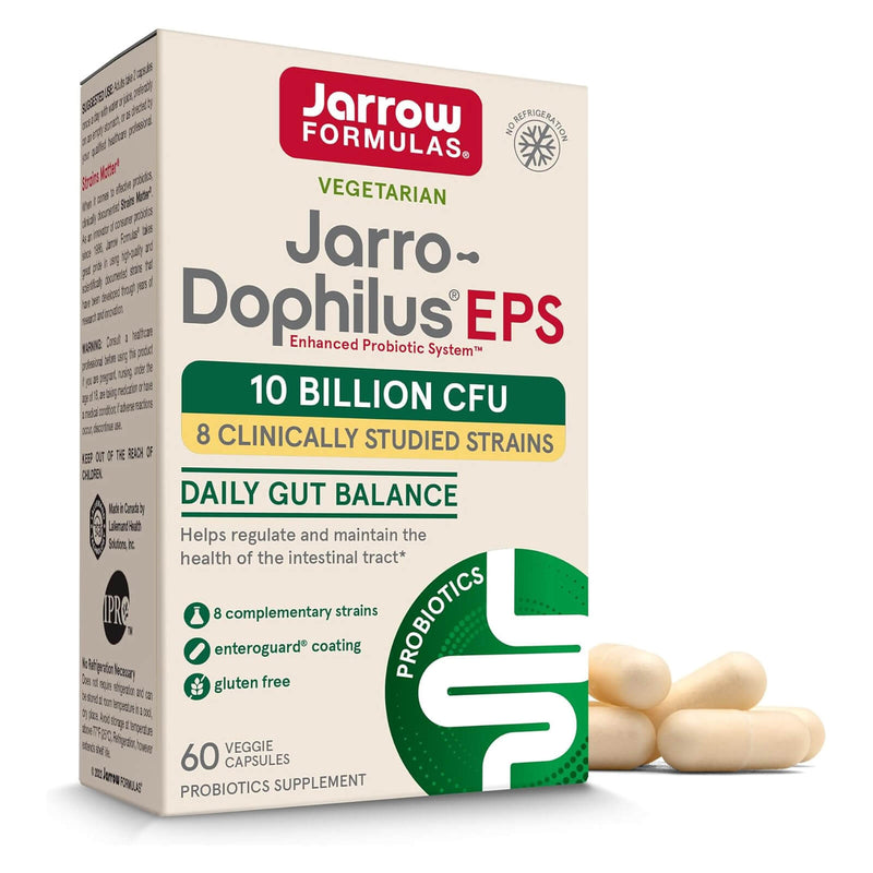 CLEARANCE! Jarrow Formulas Jarro-Dophilus® EPS - 10 Billion CFU - 60 Veggie Caps, BEST BY 09/2024