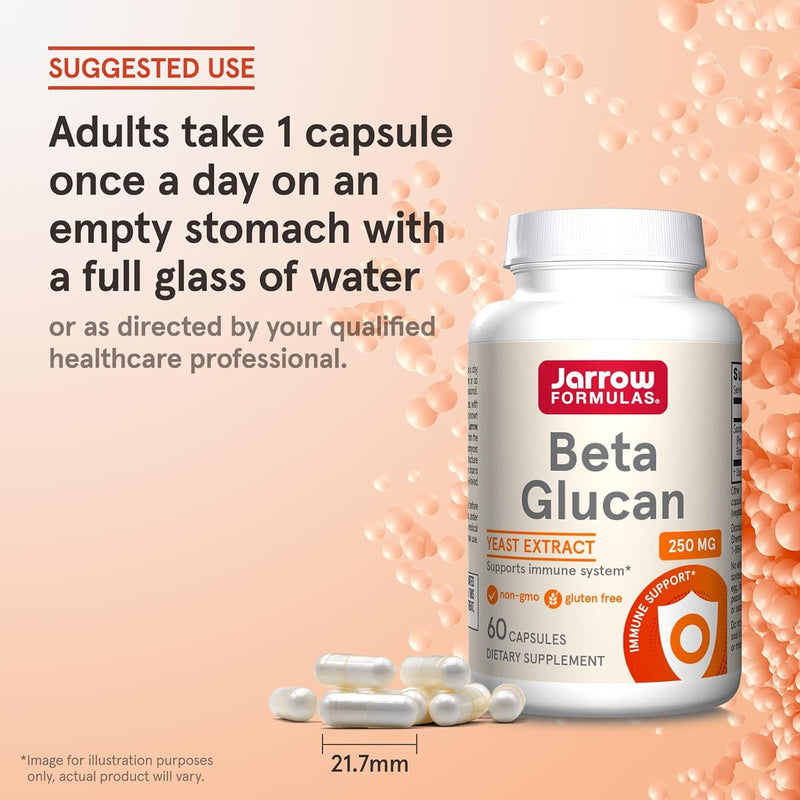 Jarrow Formulas Beta Glucan 250 mg 60 Capsules - DailyVita