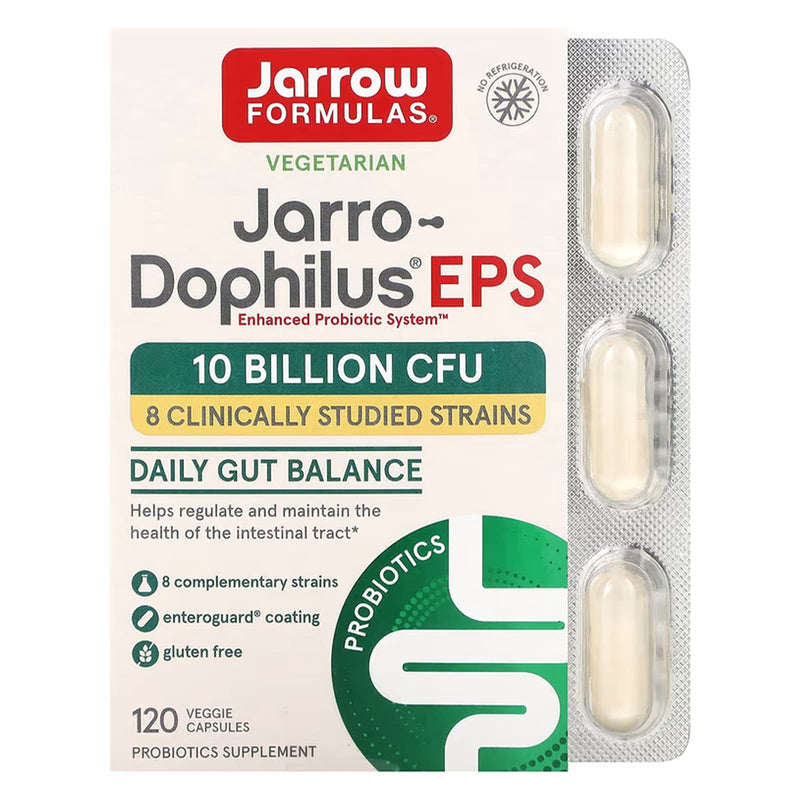 CLEARANCE! Jarrow Formulas Jarro-Dophilus® EPS - 10 Billion CFU - 120 Veggie Caps, BEST BY 12/2024