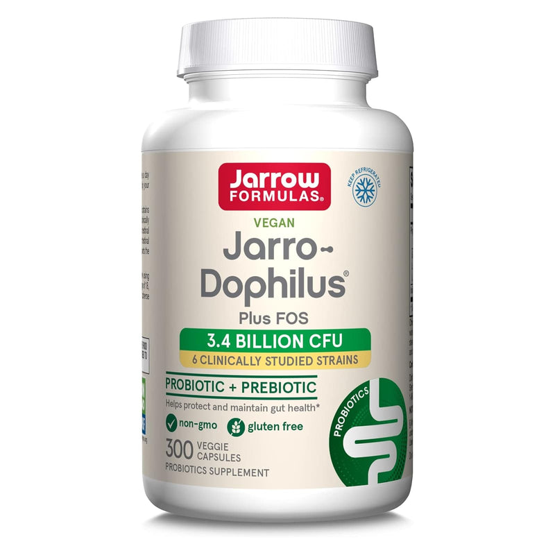 Jarrow Formulas, Jarro-Dophilus + FOS, 3400 millones de organis, 300 cápsulas vegetarianas
