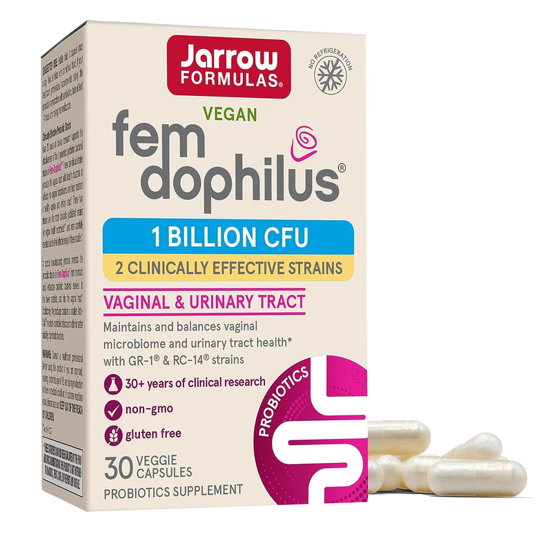 CLEARANCE! Jarrow Formulas Women's Fem Dophilus 1 Billion Organisms Per Serving 30 Veggie Caps, BEST BY 11/2024