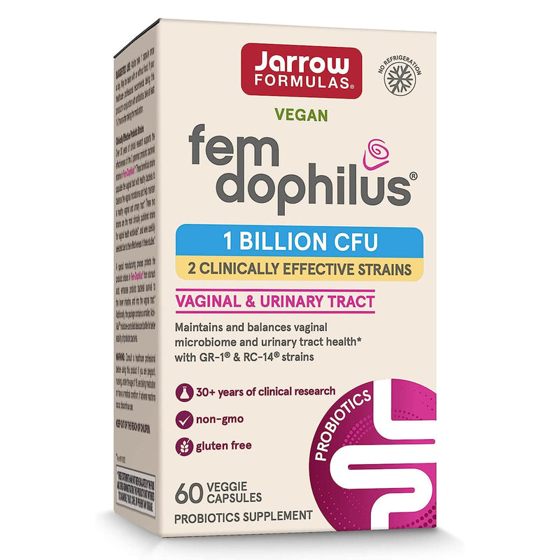 CLEARANCE! Jarrow Formulas Women's Fem Dophilus 1 Billion Organisms Per Serving 60 Veggie Caps, BEST BY 07/2023 - DailyVita