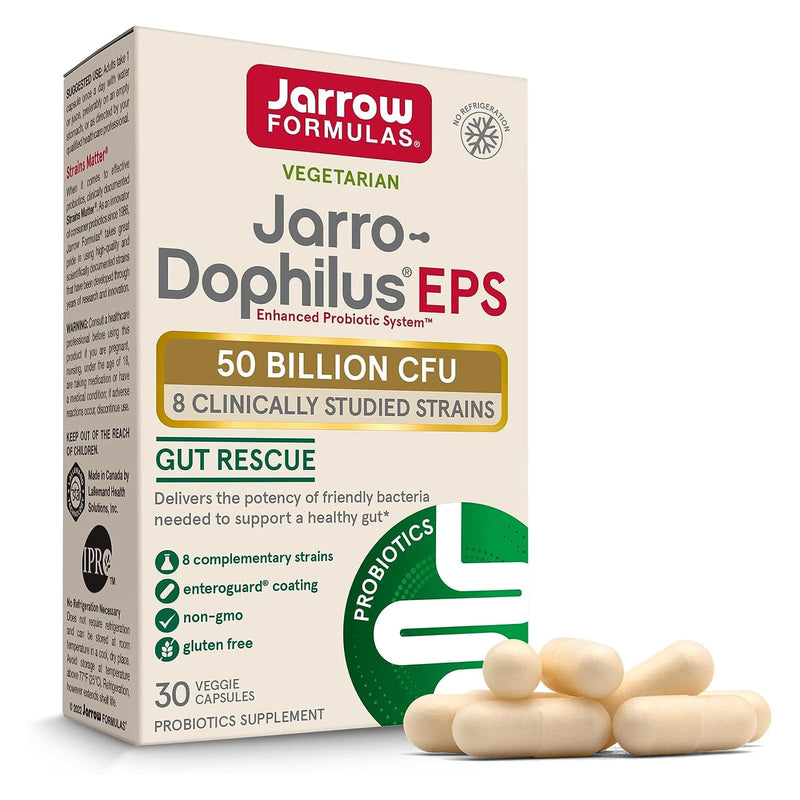 Jarrow Formulas, Jarro-Dophilus EPS, 50 bilhões, 30 cápsulas vegetais Enteroguard