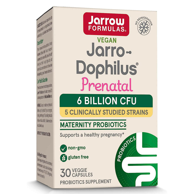 CLEARANCE! Jarrow Formulas Jarro-Dophilus Prenatal 6 Billion 30 Veggie Caps, BEST BY 03/2025