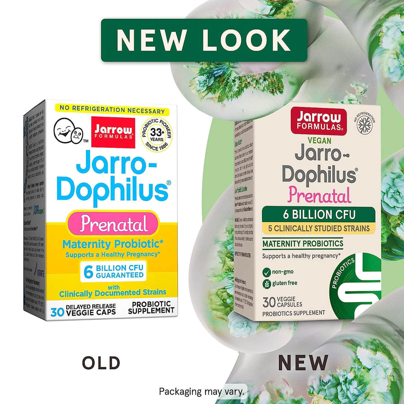 CLEARANCE! Jarrow Formulas Jarro-Dophilus Prenatal 6 Billion 30 Veggie Caps, BEST BY 03/2025